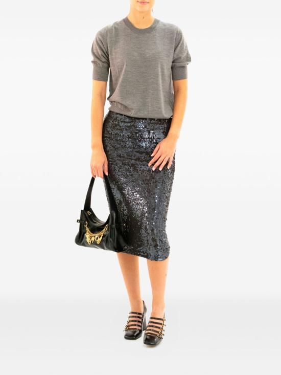 25FW 파로쉬 숏 스커트 D621538GONG25 086 Dark Brown - PAROSH