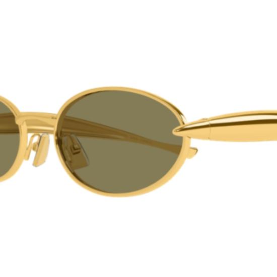 25FW 보테가베네타 선글라스 BV1386S 006 GOLD GOLD GREEN - BOTTEGA VENETA