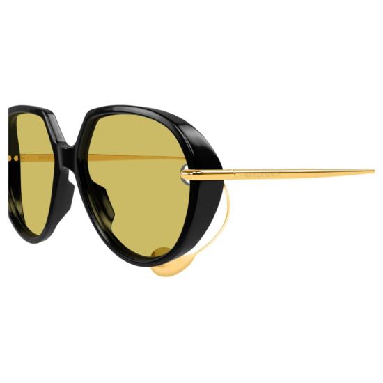 25FW 보테가베네타 선글라스 BV1436S 001 BLACK GOLD YELLOW
