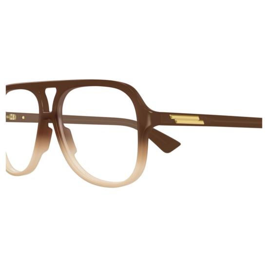 25FW 보테가베네타 선글라스 BV1417O 004 BROWN BROWN TRANSPARENT - BOTTEGA VENETA