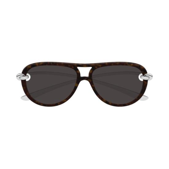 25FW 보테가베네타 선글라스 BV1418S 002 HAVANA SILVER GREY