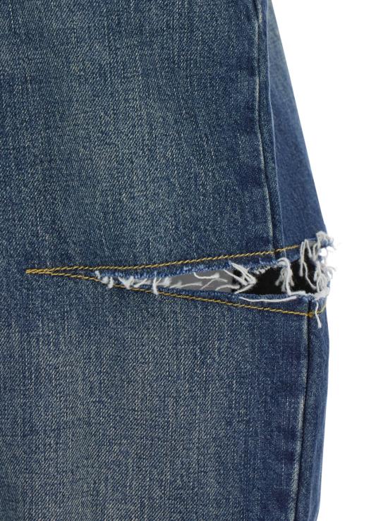 26SS 마르지엘라 컷아웃 진 S51LA0051M30016963 Blu - MAISON MARGIELA