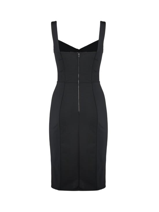 26SS 돌체앤가바나 미디 원피스 F63G9T GDCLQN0000 Black - DOLCE & GABBANA