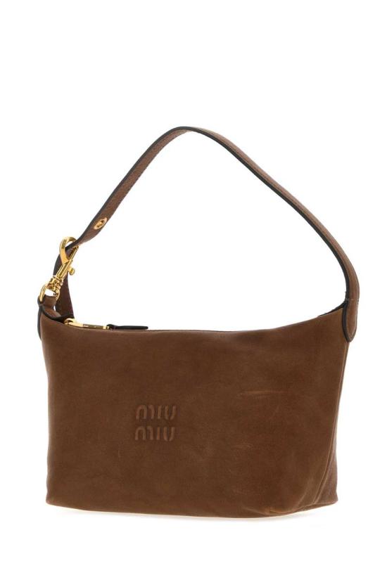 25FW 미우미우 스무스 그레인 피니쉬 레더 크로셰 파우치 5NE841AEFXF0316 OAK DOM - MIU MIU