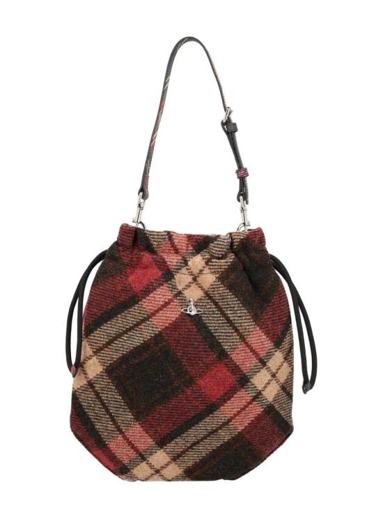  비비안웨스트우드 드로스트링 파우치 셋트 백 57010006U W018D H201 LIGHT CHECK DOM