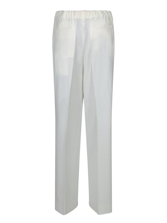 26FW 몽클레어 울 개버딘 테일러드 트라우저 2A00018 598XP 050 White - MONCLER