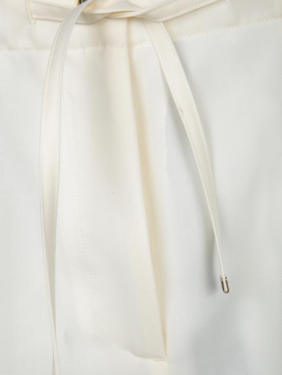 26FW 몽클레어 울 개버딘 테일러드 트라우저 2A00018 598XP 050 White - MONCLER