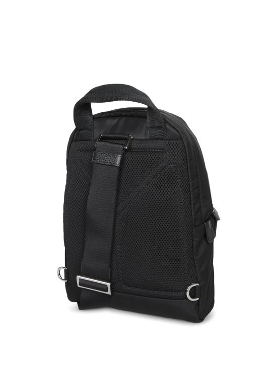 26FW 프라다 삼각로고 리나일론 앤 사피아노 레더 백팩 2VZ116 2DMG F0002 Black - PRADA