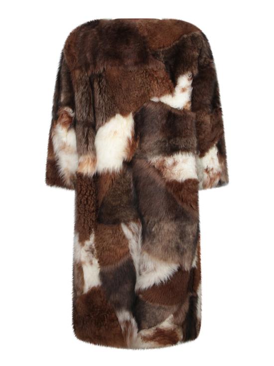 26FW 프라다 패치워크 시어링 코트 56A194 170T F0IDS Multi - PRADA