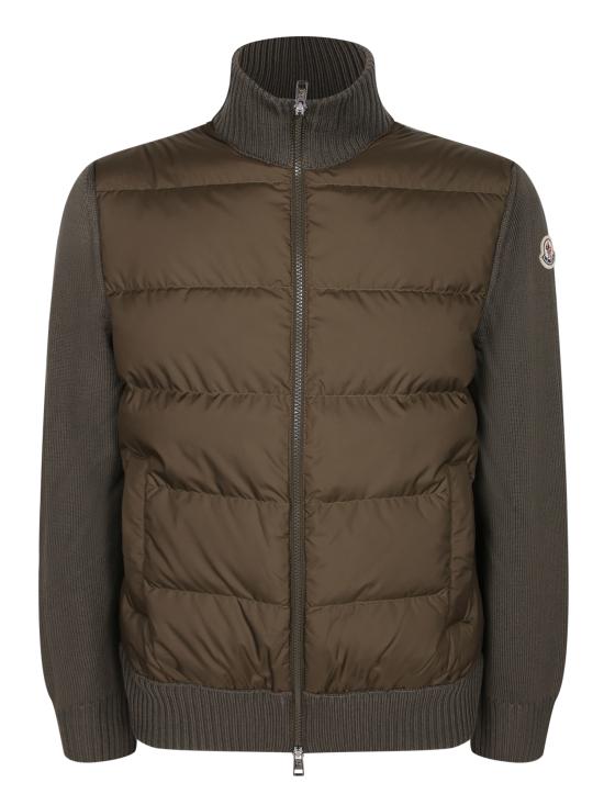 26FW 몽클레어 패딩 울 집업 가디건 9B00040 M1131 824 Green