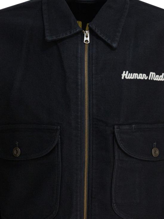 25FW 휴먼메이드 가죽 자켓 HM30JK009BLACK DOM - HUMANMADE