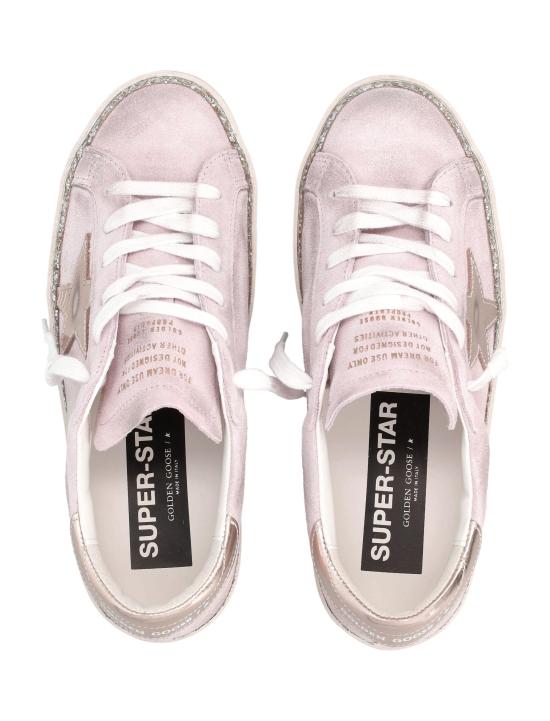 25FW 골든구스 슈퍼스타 스니커즈 GWF00857F00746925776 PINK PLATINUM DOM - GOLDEN GOOSE