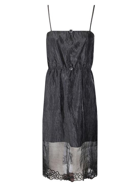 25FW 세실리아 반센 미디 원피스 325RTW10018 BLACK DOM