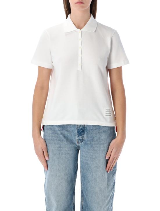 26SS 톰브라운 폴로 티셔츠 FJP014A00050 100 Bianco