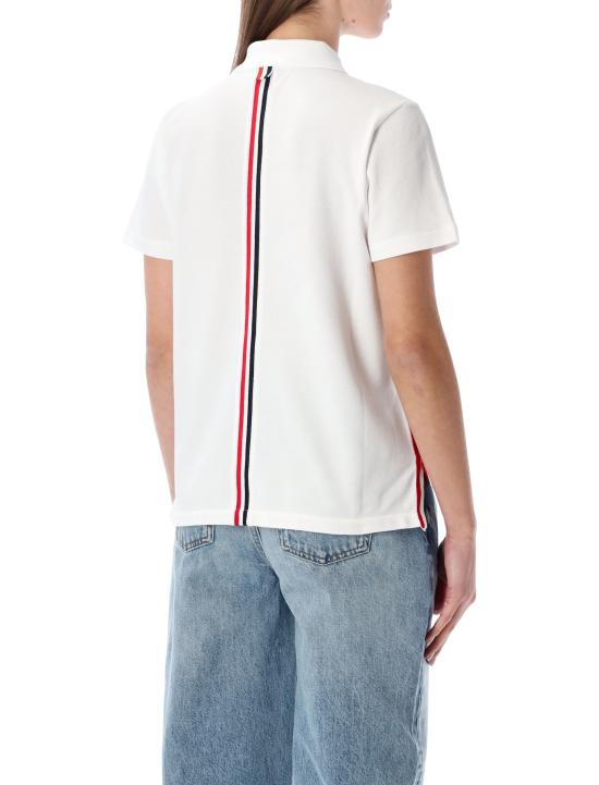 26SS 톰브라운 폴로 티셔츠 FJP014A00050 100 Bianco - THOM BROWNE