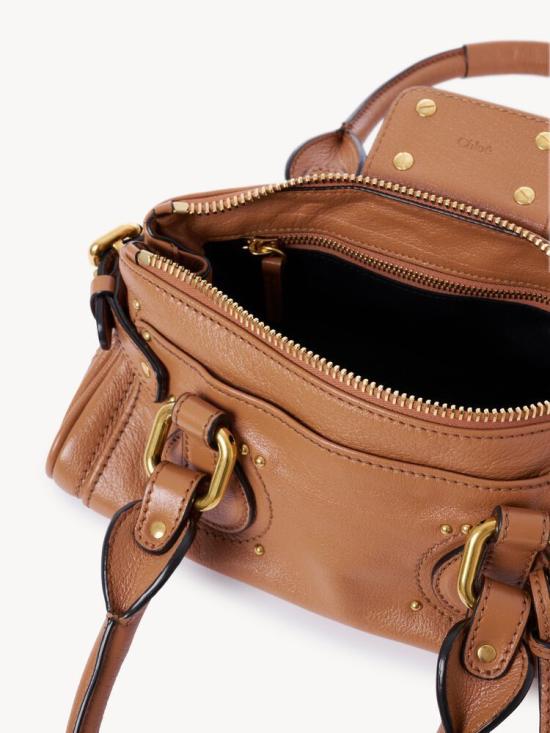 26SS 끌로에 스몰 그레인드 레더 패딩턴 백 CH26SS805P75 209 BROWN - CHLOE