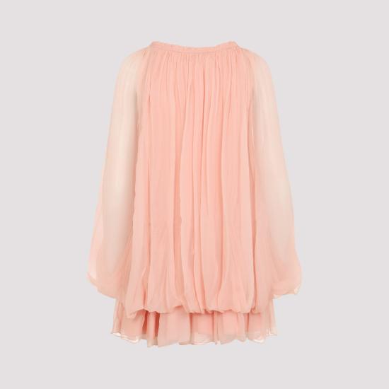 26SS 끌로에 미디 원피스 CH26SRO02001 6L6 NUDE NEUTRALS - CHLOE