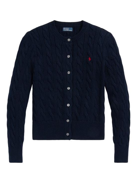26SS 폴로 랄프로렌 폴로 자수 케이블 니트 가디건 211971868 008 BLUE