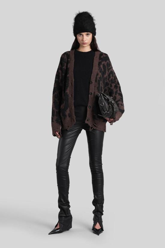 25FW 라니우스 가디건 430487 F5LAWOCA385 Black - LANEUS