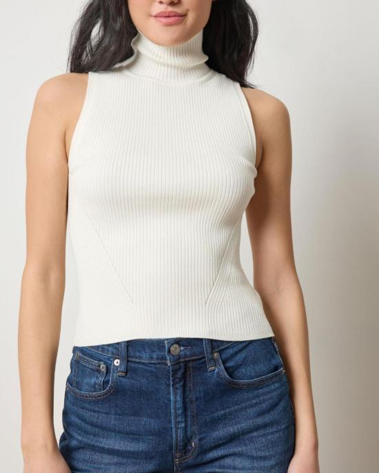  릴라 피 터틀넥 릴라 P. 리브  쉘 스웨터 크림