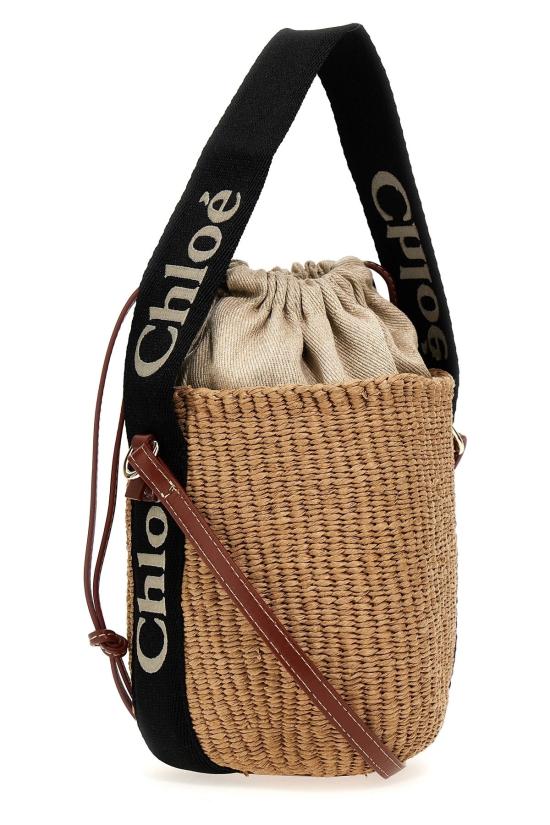 26SS 끌로에 우디 스몰 바스켓백 CHC23AS381L18915 Black - CHLOE