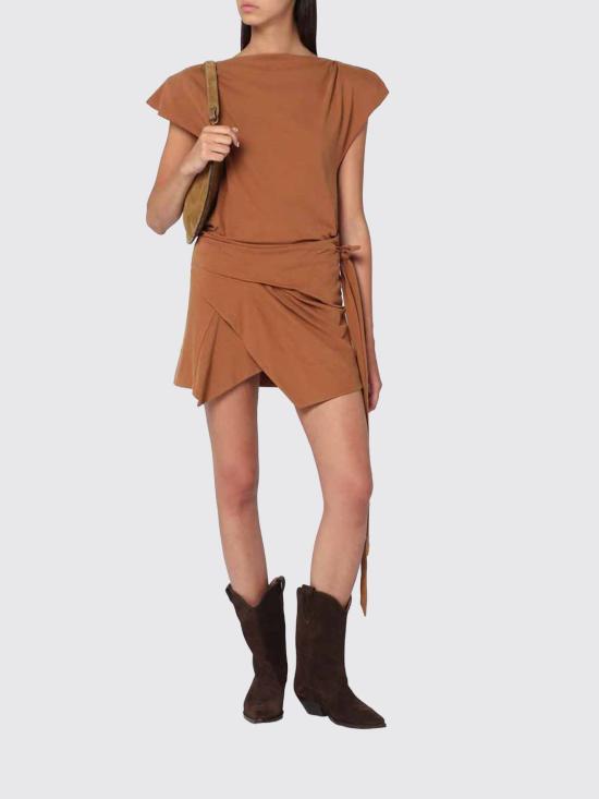 25FW 이자벨마랑 스커트 PJU0198FDA1N41I 50CA Brown - ISABEL MARANT