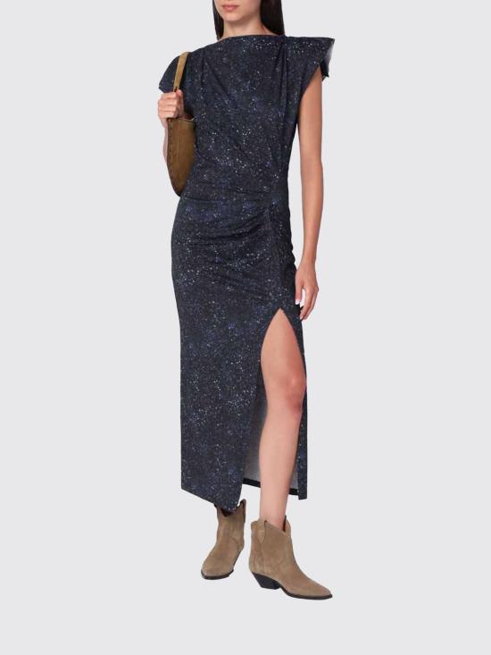 25FW 이자벨마랑 롱 원피스 ARO0307FAC3N03I 30FN Blue - ISABEL MARANT