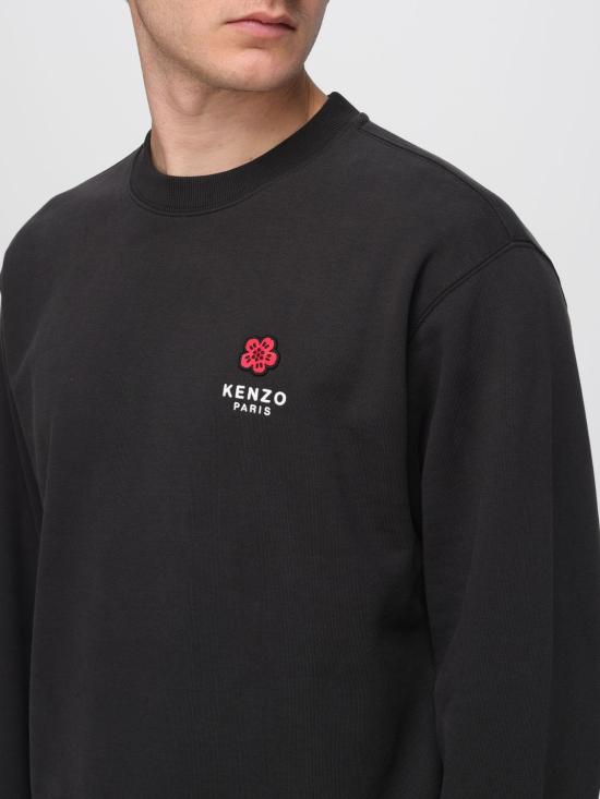 25FW 겐조 긴팔 티셔츠 FF65SW2604MC 99J Black - KENZO