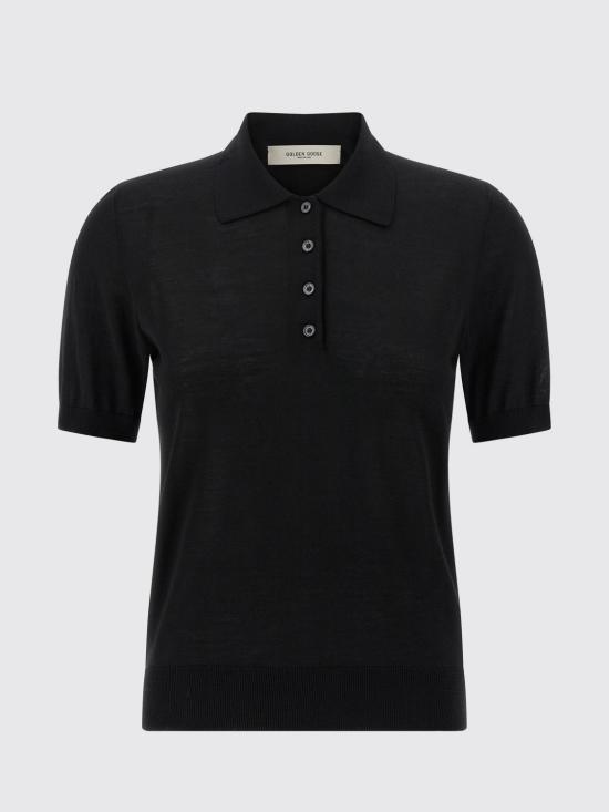 25FW 골든구스 폴로 티셔츠 GWP01424P00104190100 Black