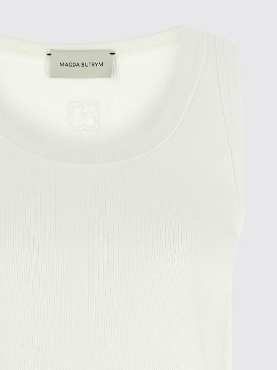 25FW 마그다뷰트림 민소매 티셔츠 179725 White - MAGDA BUTRYM