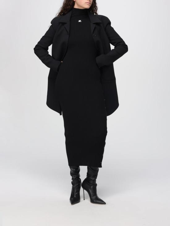 25FW 쿠레쥬 자켓 325CMA227WO0143 9999 Black - COURREGES