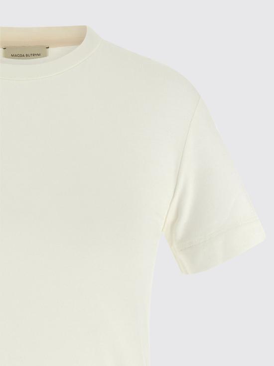 25FW 마그다뷰트림 반팔 티셔츠 204725 CREAM White - MAGDA BUTRYM
