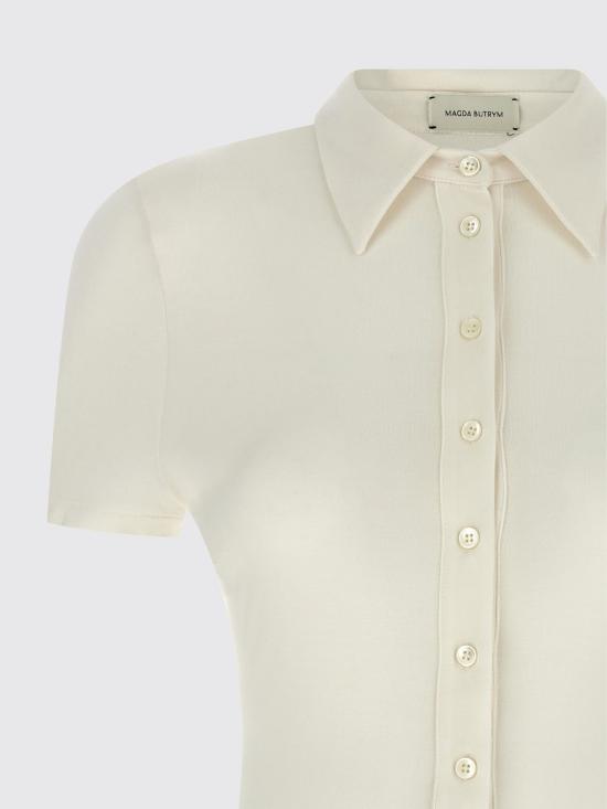 25FW 마그다뷰트림 폴로 티셔츠 205725 CREAM White - MAGDA BUTRYM