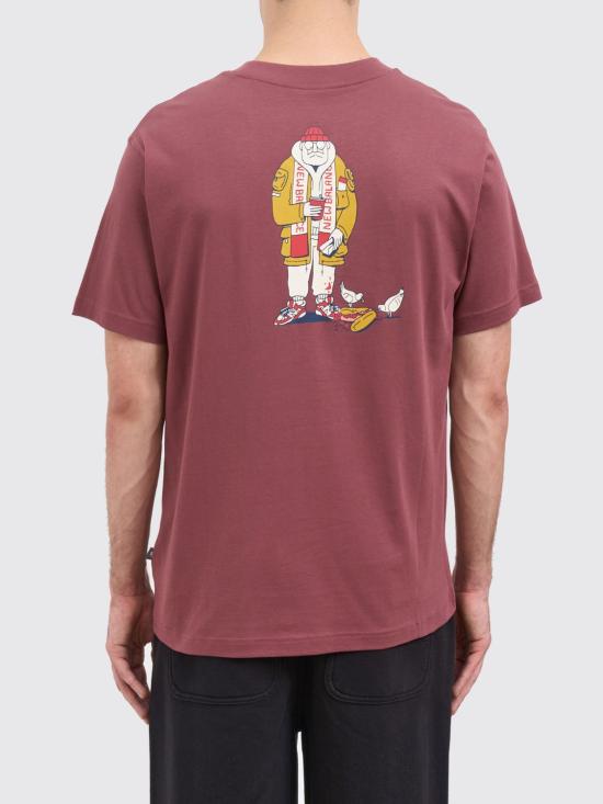 25FW 뉴발란스 반팔 티셔츠 MT53931WAD Burgundy - NEW BALANCE