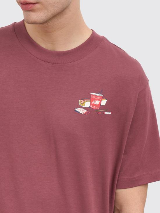 25FW 뉴발란스 반팔 티셔츠 MT53931WAD Burgundy - NEW BALANCE