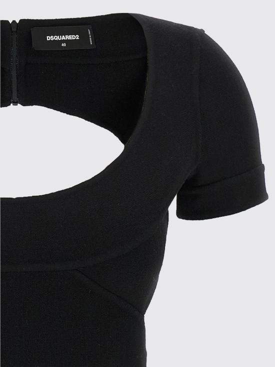 25FW 디스퀘어드2 롱 원피스 S75CV0934S41343 900 Black - DSQUARED2