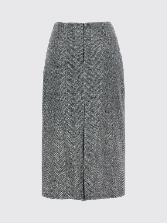 25FW 에르마노 설비노 미디 스커트 D472O303CTUIW S4706 Grey - ERMANNO SCERVINO