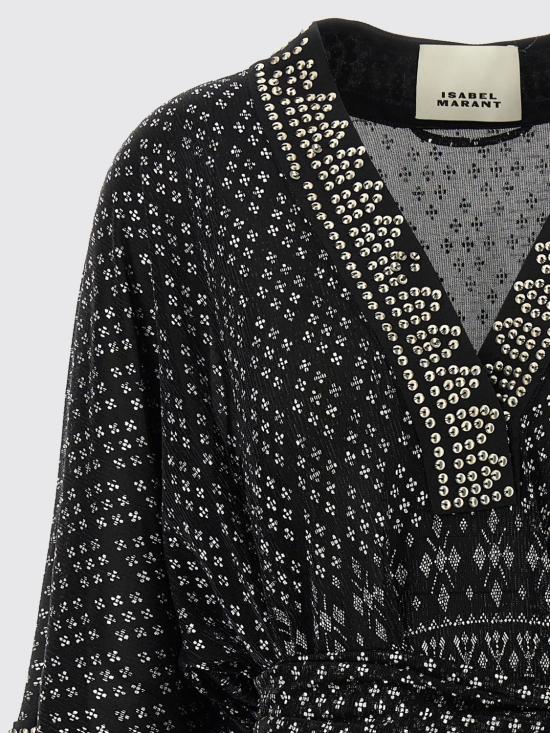 25FW 이자벨마랑 롱 원피스 RO0729FAC1K02I BKSI Multicolor - ISABEL MARANT