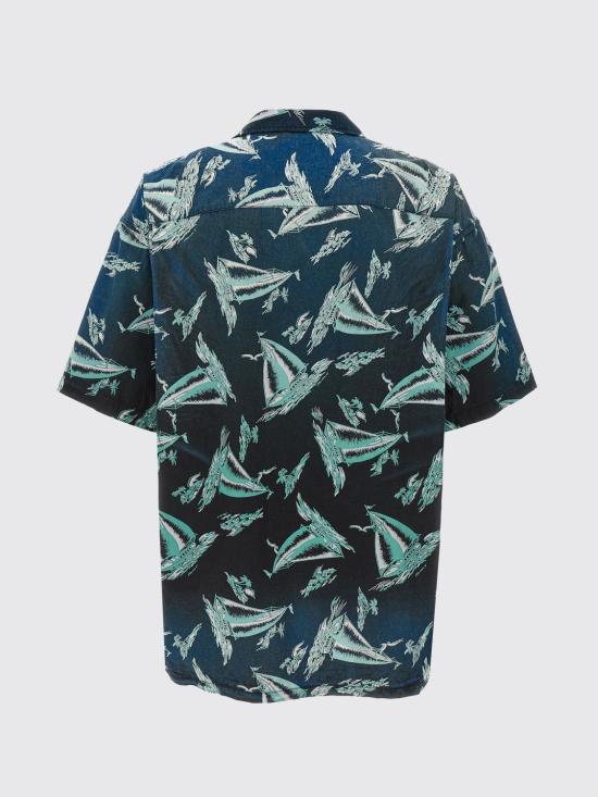 25FW 메종 미하라 야스히로 반팔 셔츠 J14SH187 BLACK Blue - MAISON MIHARA YASUHIRO