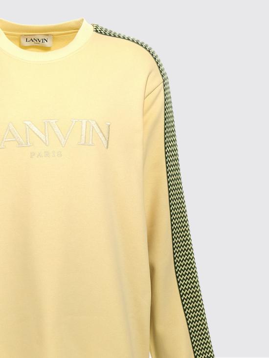 25FW 랑방 긴팔 티셔츠 RMSS0004J212A24 514 Yellow - LANVIN