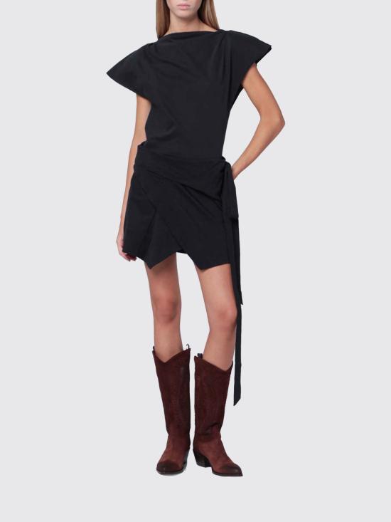 25FW 이자벨마랑 숏 스커트 PJU0198FDA1N41I 01BK Black - ISABEL MARANT