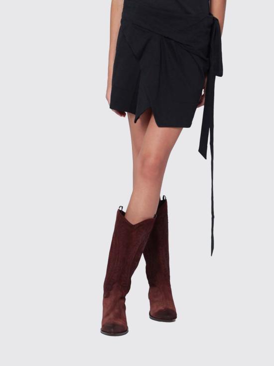 25FW 이자벨마랑 숏 스커트 PJU0198FDA1N41I 01BK Black - ISABEL MARANT