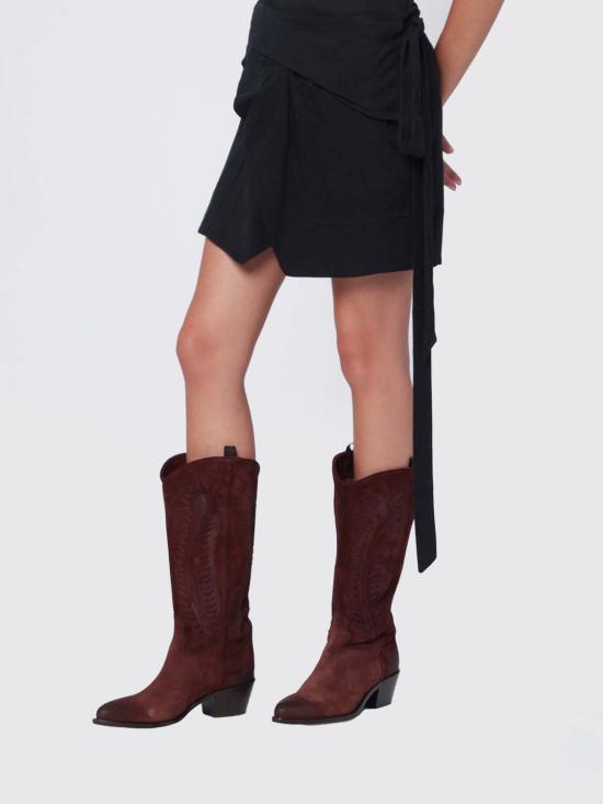 25FW 이자벨마랑 숏 스커트 PJU0198FDA1N41I 01BK Black - ISABEL MARANT