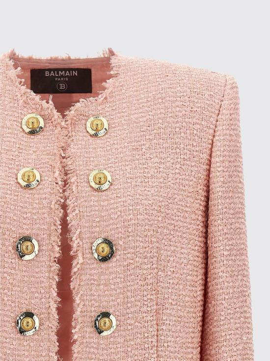 25FW 발망 자켓 FF1SM508XL01 4CU Pink - BALMAIN