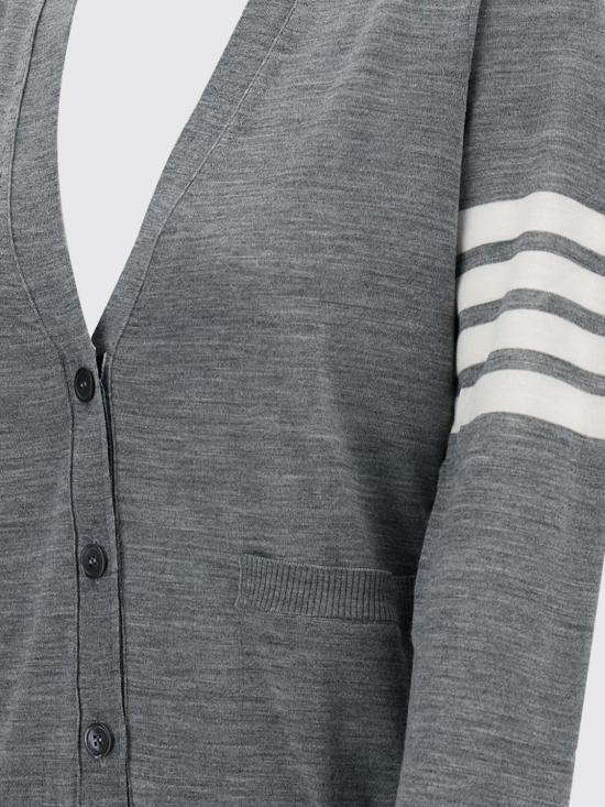 25FW 톰브라운 가디건 FKC334AY1014 055 Charcoal - THOM BROWNE