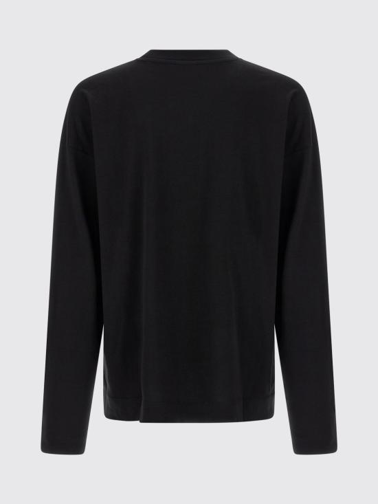 25FW 드리스 반 노튼 반팔 티셔츠 2520211132603 900 Black - DRIES VAN NOTEN