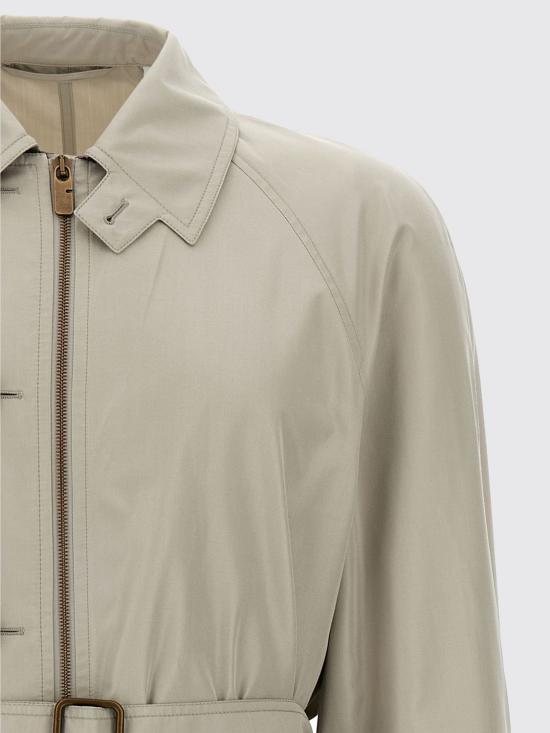 25FW 버버리 롱 실크 카코트 8107233 Grey - BURBERRY