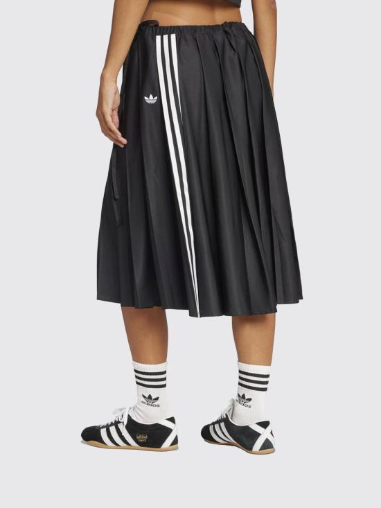 25FW 아디다스 리본 플리티드 맥시 스커트 JW0114 Black - ADIDAS