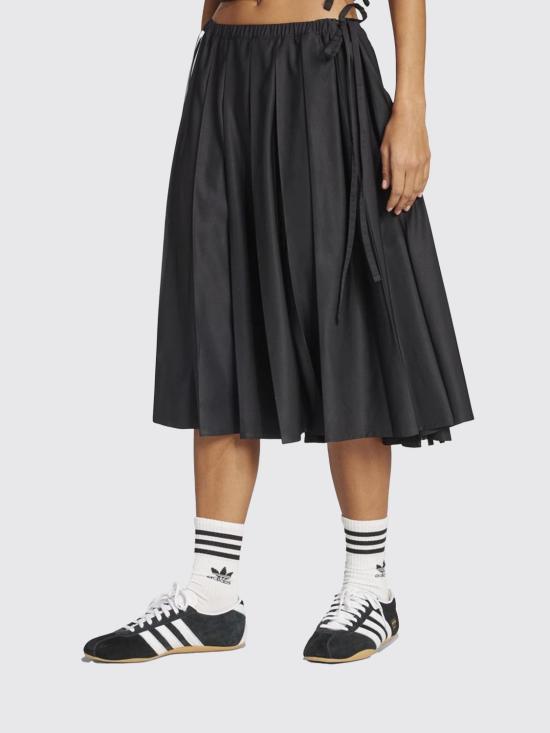 25FW 아디다스 리본 플리티드 맥시 스커트 JW0114 Black - ADIDAS