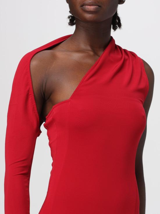 25FW 쿠레쥬 롱 원피스 425JRO735JS0145 4015 Red - COURREGES